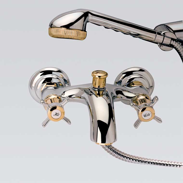 GrGrifo de Baño, Monobloc con Accesorios de Ducha Parma, Griferías MR