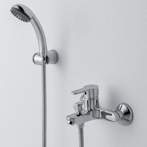 Grifo de Baño, Monomando con Accesorios de Ducha Baza 15 MR, Cromo