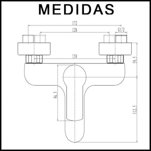 grifo-monomando-de-bañera-sioux-L152404-medidas